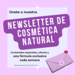 Suscríbete a Newsletter noticias cosmética natural